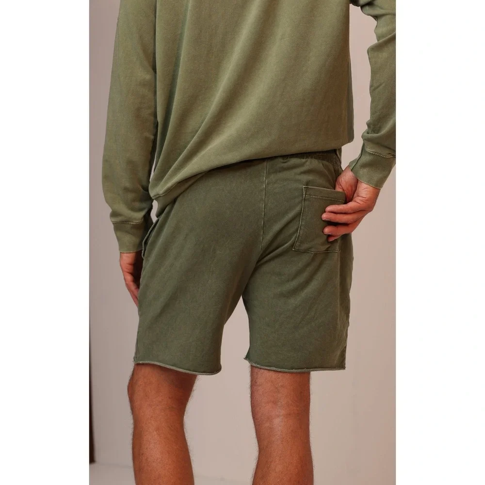 Shore San Diego Shorts Drawstring Lounge Beach In Olive Green Size M Casual